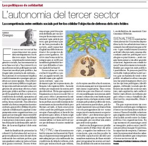 L'autonomia del tercer sector, article d'opinió de Teresa Crespo