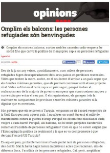 Captura de l'article d'opinió al Diario.es
