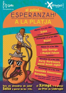 cartell de celebració dels concerts d'Esperanzah!