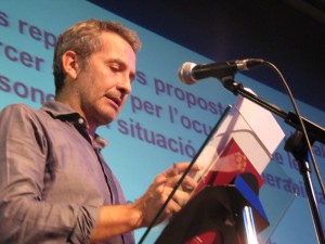 Jordi Gusi, speaker de l'acte