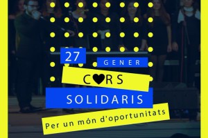 Cartell Concert 'Cors solidaris per un món d'oportunitats'