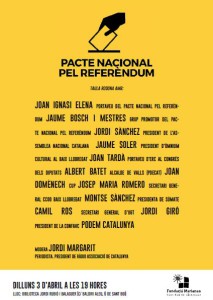 Taula rodona 'Pacte Nacional pel Referèndum'