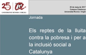 Cartell jornada reptes inclusió social a Catalunya